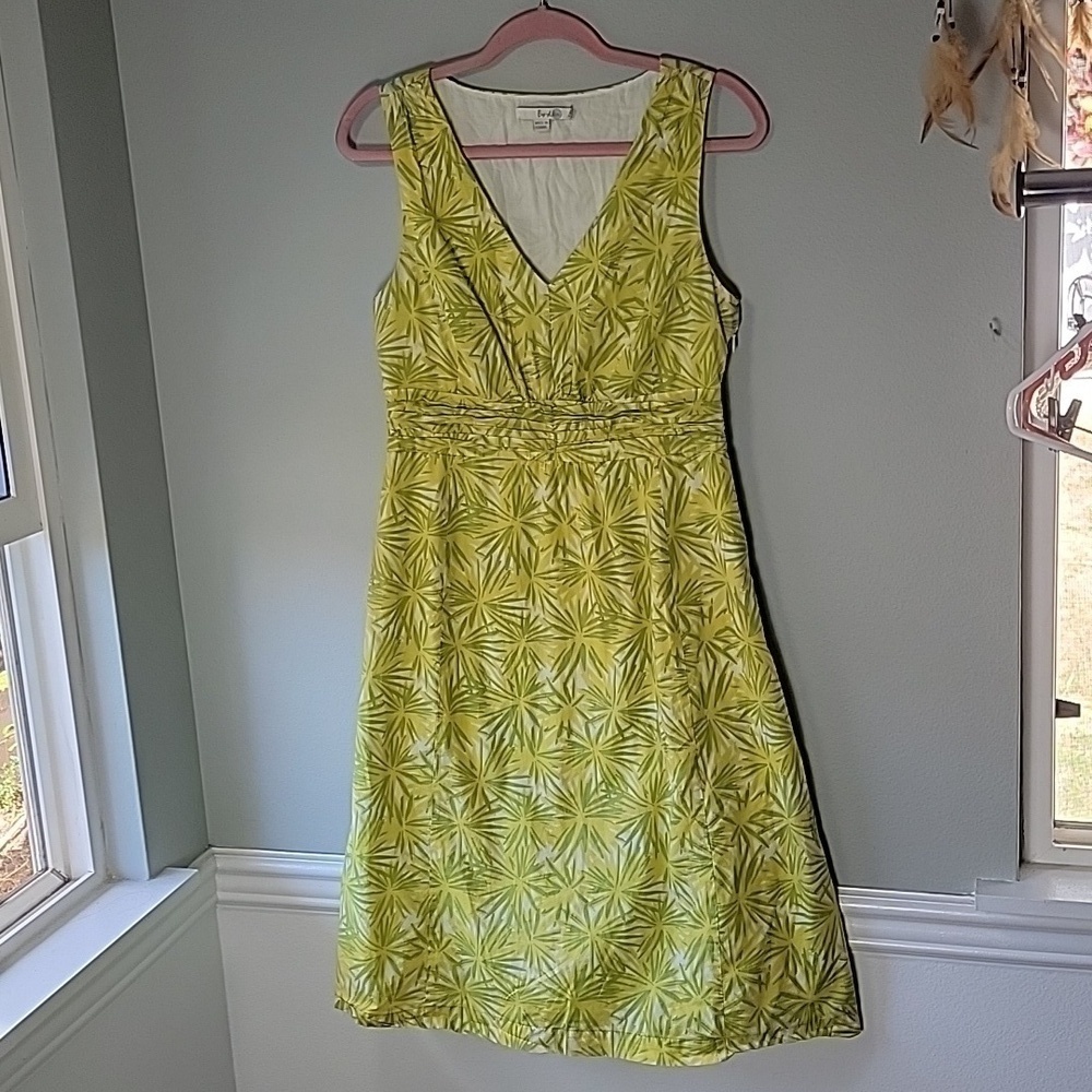 Boden bright floral knee-length sleeveless dress
